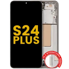 OLED Assembly With Frame For Samsung Galaxy S24 Plus 5G (US & International Version) (Refurbished) (Amber Yellow)