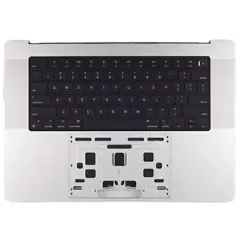 Top Case with Battery and Keyboard For MacBook Pro 16" A3403 (2024) (ISO Czech) (Genuine OEM) (Silver)