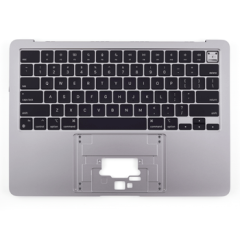 Top Case with Keyboard For MacBook Air 13" A2681 (2022) (ISO Czech) (Genuine OEM) (Space Gray)