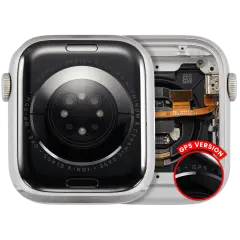 Housing Assembly Compatible For Watch Series 8 (45MM) (Aluminum/Silver) (GPS Version)