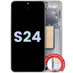 OLED Assembly With Frame For Samsung Galaxy S24 5G (US & International Version) (Service Pack) (Sapphire Blue)