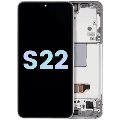 OLED Assembly With Frame For Samsung Galaxy S22 5G (Service Pack) (White)