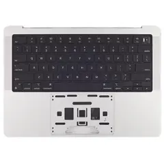 Top Case with Battery and Keyboard For MacBook Pro 14" A2442 (2021) (ANSI Chinese Pinyin) (Genuine OEM) (Silver)