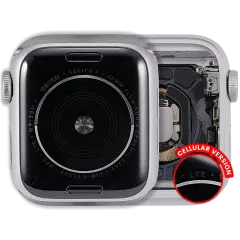 Housing Assembly Compatible For Watch Series 4 (40MM) (Used OEM Pull: Grade A) (Cellular Version) (Aluminum / Silver)