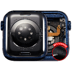 Housing Assembly Compatible For Watch Series 6 (40MM) (Used OEM Pull: Grade A) (GPS Version) (Aluminum / Blue)