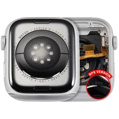 Housing Assembly Compatible For Watch Series 9 (45MM) (Used OEM Pull: Grade A) (GPS Version) (Aluminum / Silver)