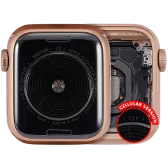 Housing Assembly Compatible For Watch Series SE 1st (40MM) (Used OEM Pull: Grade A) (Cellular Version) (Aluminum / Gold)
