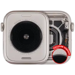 Housing Assembly Compatible For Watch Series SE 2nd (44MM) (Used OEM Pull: Grade A) (Cellular Version) (Aluminum / Starlight)