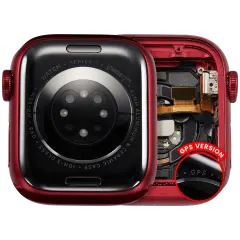 Housing Assembly Compatible For Watch Series 7 (41MM) (Used OEM Pull: Grade A) (Aluminum/Red) (GPS Version)