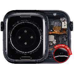 Housing Assembly Compatible For Watch Series 7 (41MM) (Used OEM Pull: Grade A) (Cellular Version) (Aluminum / Space Black)