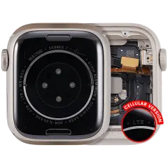 Housing Assembly Compatible For Watch Series 7 (41MM) (Used OEM Pull: Grade A) (Cellular Version) (Aluminum / Starlight)