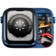 Housing Assembly Compatible For Watch Series 7 (45MM) (Used OEM Pull: Grade A) (Aluminum/Blue) (GPS Version)
