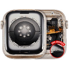 Housing Assembly Compatible For Watch Series 7 (45MM) (Used OEM Pull: Grade A) (GPS Version) (Aluminum / Starlight)