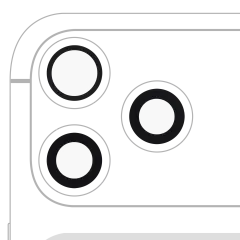 Back Camera Lens (Glass Only) With Adhesive For iPhone 17 Pro / 17 Pro Max (3 Piece Set) (Aftermarket Plus)