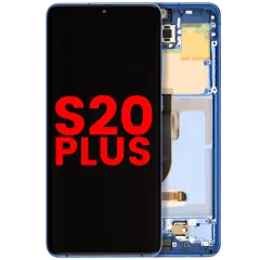 OLED Assembly With Frame For Samsung Galaxy S20 Plus 5G (Aftermarket Plus) (Aura Blue)