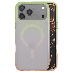 Case Slim Mattur Nebula iphone 17 pro max magsafe Mint/Rose Pink 01