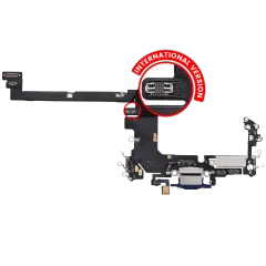 Charging Port Flex Cable For iPhone 17 Pro (Aftermarket Plus) (International Version) (Deep Blue)