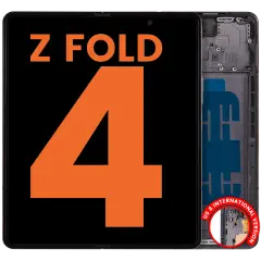 Inner OLED Assembly With Frame For Samsung Galaxy Z Fold 4 5G  (US & International) (Blemish: Grade C) (Phantom Black)