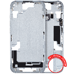 Mid-Frame Housing  W/ Small Parts For iPhone 15 (EU / Global Version) (Used OEM Pull: Grade A) (Blue)
