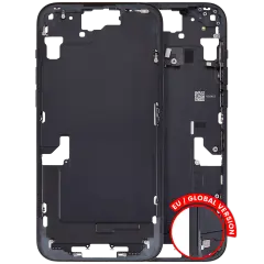 Mid-Frame Housing  W/ Small Parts For iPhone 15 Plus (EU / Global Version) (Used OEM Pull: Grade A) (Black)