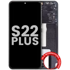 OLED Assembly With Frame For Samsung Galaxy S22 Plus 5G (US & International Version) (Used OEM Pull : Grade A) (Graphite)