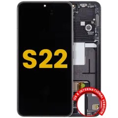 OLED Assembly With Frame For Samsung Galaxy S22 5G (US & International Version) (Used OEM Pull : Grade A) (Graphite)