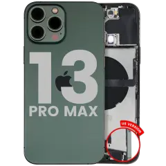 Back Housing W/ Charging Port Flex & Small Parts  For iPhone 13 Pro Max (US Version) (Used OEM Pull: Grade B) (Alpine Green)