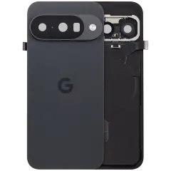 Back Cover Housing With Small Components Pre-Installed For Google Pixel 10 (Used OEM Pull: Grade A) (Obsidian)