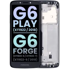 LCD Assembly With Frame For Motorola Moto G6 Play (XT1922 / 2018) / G6 Forge (XT1922-6 / XT1922-7 / XT1922-9 / 2018) (US Version) (Genuine OEM) (Gold)