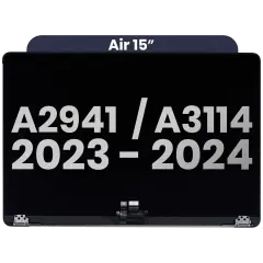Complete LCD Display Assembly For MacBook Air 15" (A2941 / Mid 2023) / Air 15" (A3114 / Mid 2024) (Used OEM Pull: Grade A) (Midnight)
