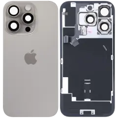 Back Glass With MagSafe Magnet, NFC & Flashlight Flex For iPhone 16 Pro (Genuine OEM) (Natural Titanium)