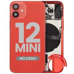 Back Housing W/ Small Parts For iPhone 12 Mini (EU / Global Version) (Aftermarket Plus) (Red)