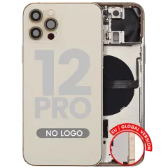Back Housing W/ Small Parts For iPhone 12 Pro (EU / Global Version) (Aftermarket Plus) (Gold)