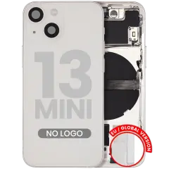 Back Housing W/ Small Parts For iPhone 13 Mini (EU / Global Version) (Aftermarket Plus) (Starlight)