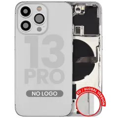 Back Housing W/ Small Parts For iPhone 13 Pro (EU / Global Version) (Aftermarket Plus) (Silver)