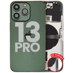 Back Housing W/ Small Parts For iPhone 13 Pro (US Version) (Used OEM Pull: Grade C) (Alpine Green)