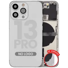 Back Housing W/ Small Parts For iPhone 13 Pro (US Version) (Aftermarket Plus) (Silver)