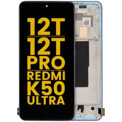 OLED Assembly With Frame For Xiaomi 12T / 12T Pro / Redmi K50 Ultra (Refurbished) (Blue)
