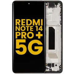 OLED Assembly With Frame For Xiaomi Redmi Note 14 Pro+ 5G (Refurbished) (Midnight Black)