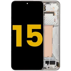 OLED Assembly With Frame For Xiaomi 15 (Refurbished) (Liquid Silver)