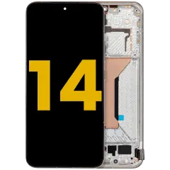 OLED Assembly With Frame For Xiaomi 14 (Refurbished) (White)