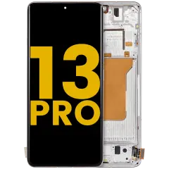 OLED Assembly With Frame For Xiaomi 13 Pro (Refurbished) (White)