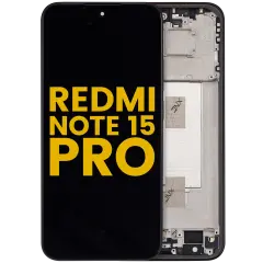 OLED Assembly With Frame For Xiaomi Redmi Note 15 Pro 5G (Refurbished) (Black)