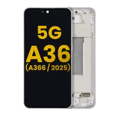 OLED Assembly With Frame For Samsung Galaxy A36 5G (A366 / 2025) (Refurbished) (Lime)
