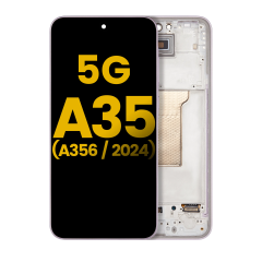 OLED Assembly With Frame For Samsung Galaxy A35 5G (A356 / 2024) (Refurbished) (Lilac)