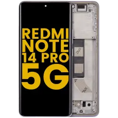 OLED Assembly With Frame For Xiaomi Redmi Note 14 Pro 5G (Refurbished) (Lavender Purple)