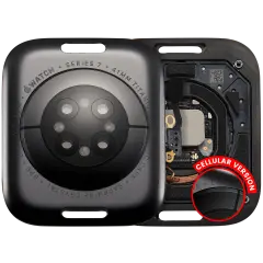 Back Cover Assembly For Watch Series 7 (41mm) (LET Version) (Titanium / Space Black)