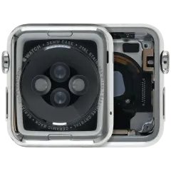 Housing Assembly Compatible For Watch Series 1 (38MM) (Used OEM Pull: Grade A) (Stainless / Silver)