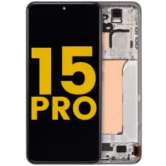 OLED Assembly With Frame For Xiaomi 15 Pro (Refurbished) (Silver)