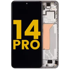 OLED Assembly With Frame For Xiaomi 14 Pro (Refurbished) (Silver)
